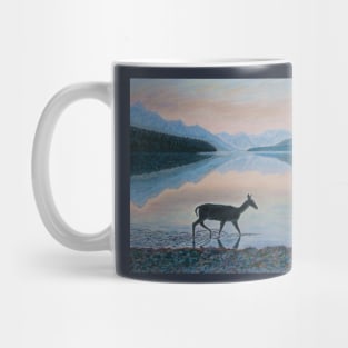 A deer in Montana Glacier Park, USA Mug